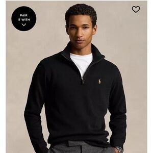 Polo by Ralph Lauren Men's Black Zip-Up Sweater